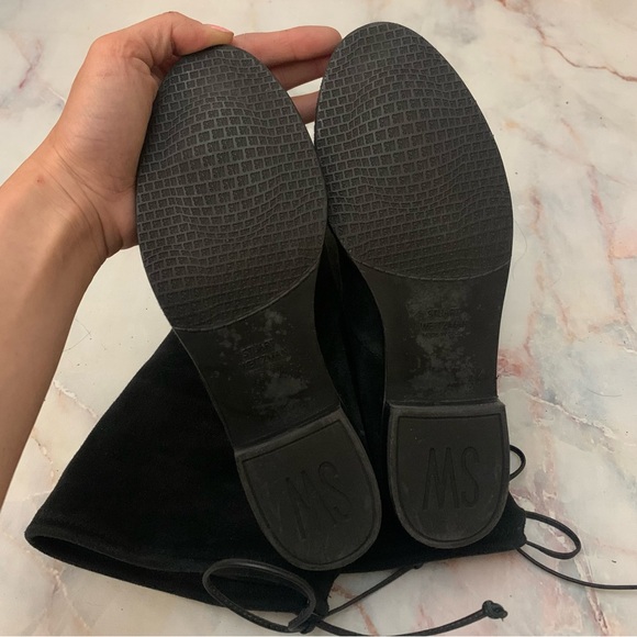 Stuart weitzman lowland over the knee OTK black suede boot size 5 - Picture 13 of 16